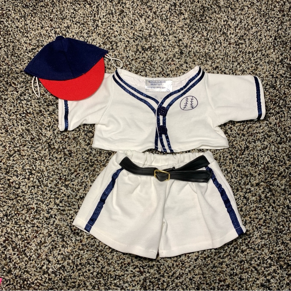 Build-A-Bear Workshop Branded Baseball Uniform Outfit